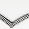Browband V Shape Fine Silver Stones