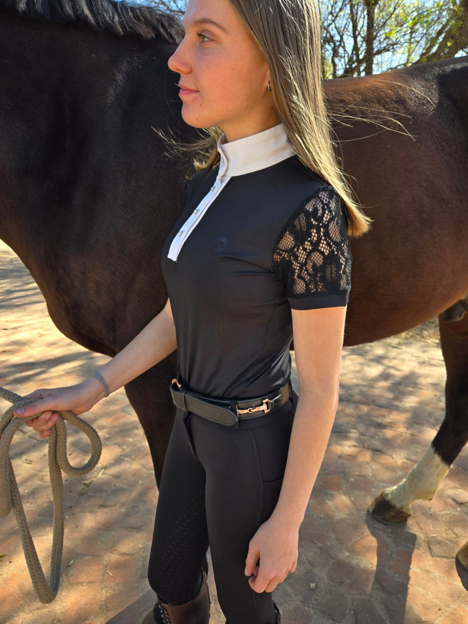 Show Shirt Lace Short Sleeves Solo