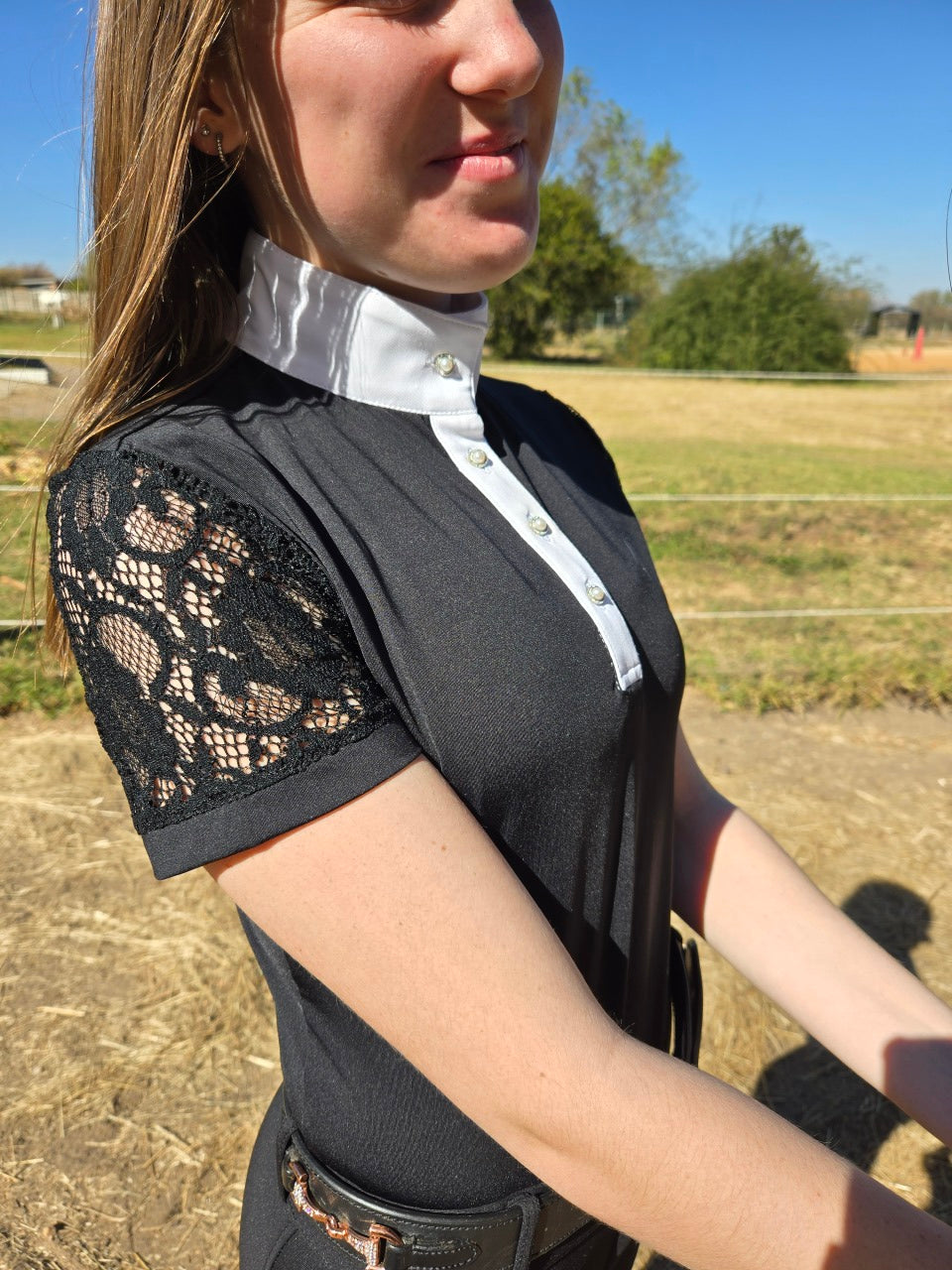 Show Shirt Lace Short Sleeves Solo