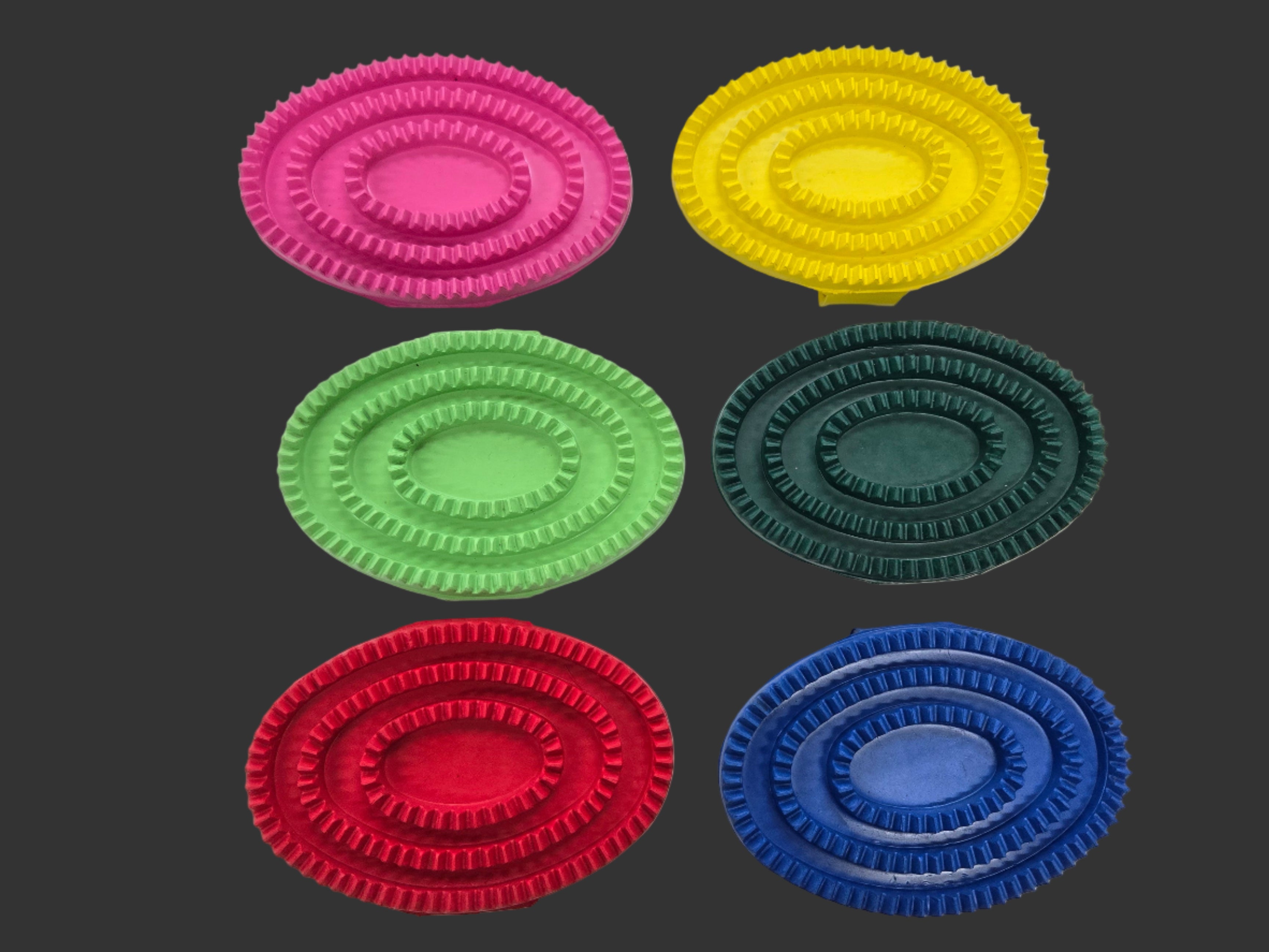 Curry Comb Rubber Coloured