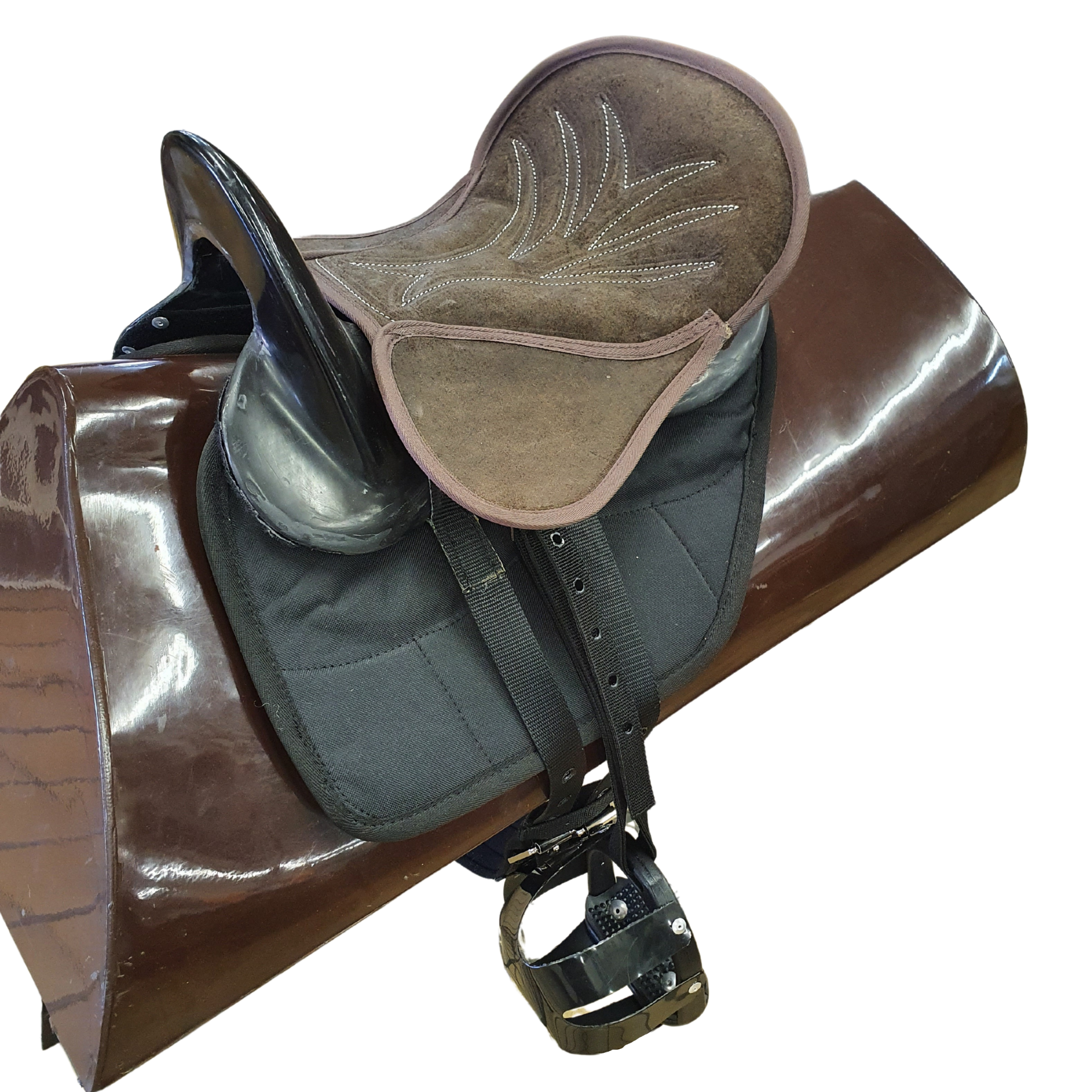 Saddle Trail Child Suede Solo 14"